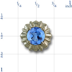 ale269 Blue Topaz Bracelet Slide 